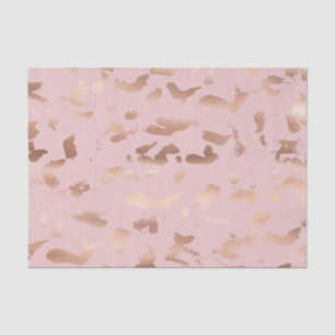 Glam Rose Gold Blush Abstrakt Geburtstag Seidenpapier
