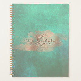 Glam Rose Gold Copper Foil Green | Luxus Elegant Planer