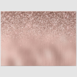 Glam Rose Gold Glitzer Seidenpapier