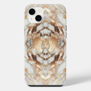 Glam Rose Gold Luxuriös Modisch Marmor iPhone 14 Plus Hülle