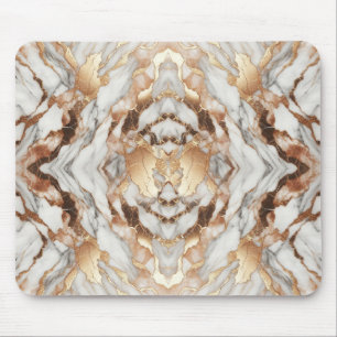 Glam Rose Gold Luxuriös Trend Marble Mousepad