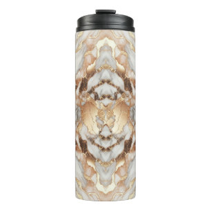 Glam Rose Gold Luxuriöses Trendy Marble Thermosbecher