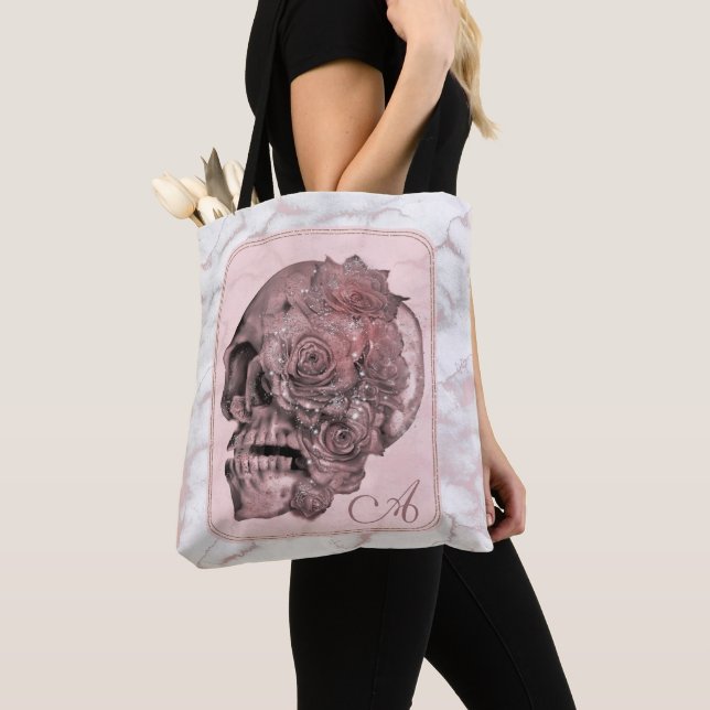 Glam Rose Gold Pink Skull Marmor (Von Nahem)