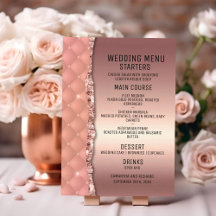 Glam Rose Gold Ripped Glitzer Metallic Wedding