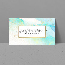 Glam Script Aqua Blue Aqua Imitate Gold Staub