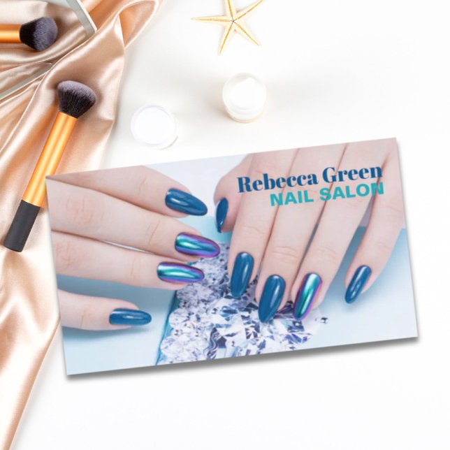 Glam Stylist Manicurist Nail Artist Nail Salon Visitenkarte (Glam Stylist Manicurist Nail Artist Nail Salon Business Card)