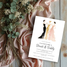 Glam Three Elegant Women Galentine's Day Party Einladung