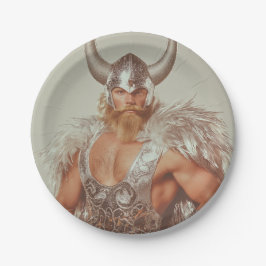Glam Viking Thor Papierplatte Pappteller