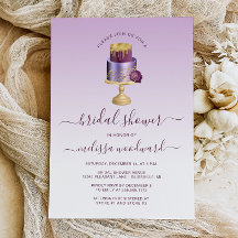 Glam Wedding Cake Lila Gold Brautparty