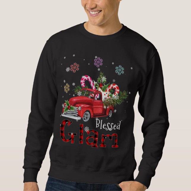Glam Weihnachts-Geschenk für Oma Sweatshirt (Vorderseite)