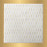 Glam White Gold Streifen Fliese<br><div class="desc">Weiße Fliese mit goldenen Streifen.</div>