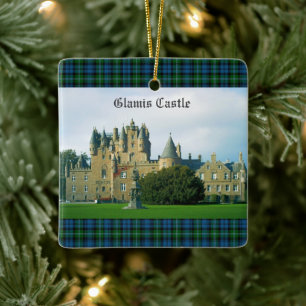 Glamis Castle Angus Scotland Landschaftlich Keramikornament