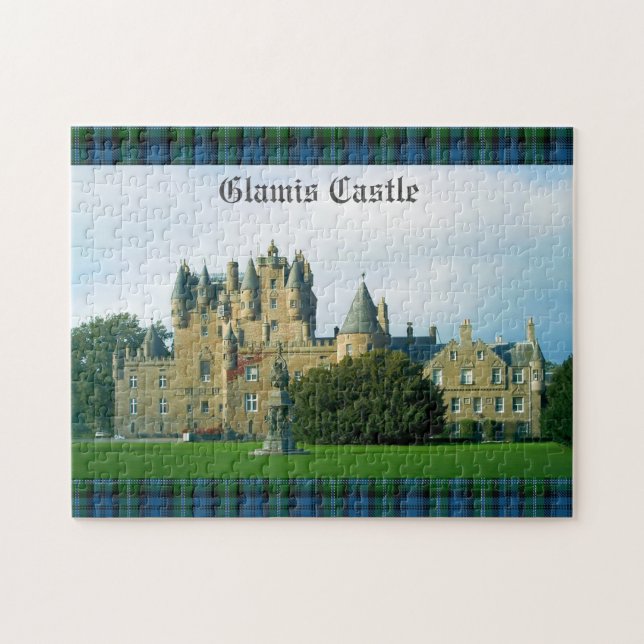 Glamis Castle Angus Scotland Landschaftlich Puzzle (Horizontal)