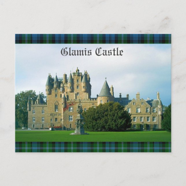 Glamis Castle Landschaftlich Postkarte (Vorderseite)