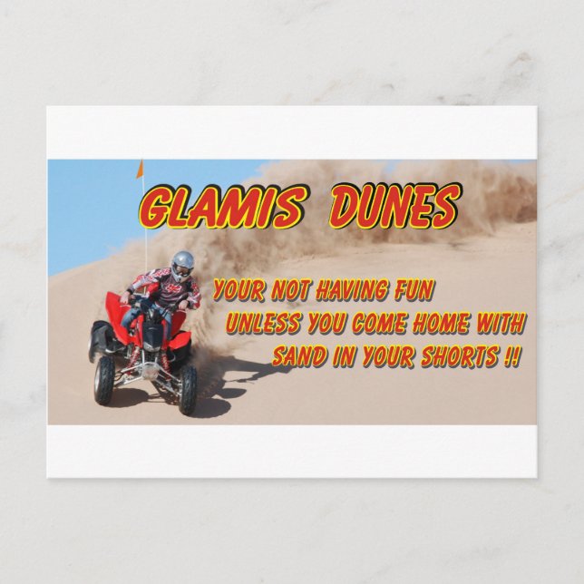 GLAMIS DUNES POSTKARTE (Vorderseite)