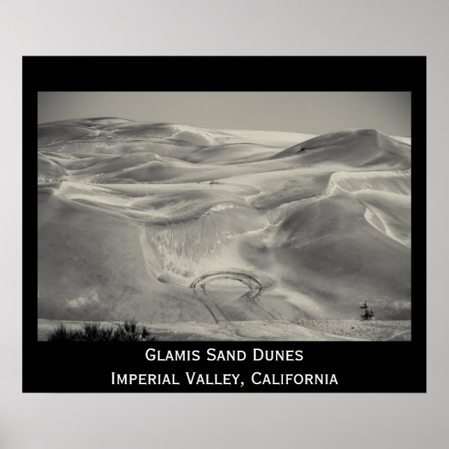 Glamis Sand Dunes Desert Imperial Valley Foto Poster (Vorne)