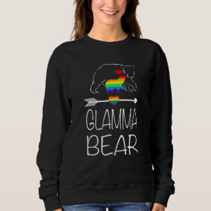 Glamma Bear Proud Mama Regenbogenflagge Sweatshirt