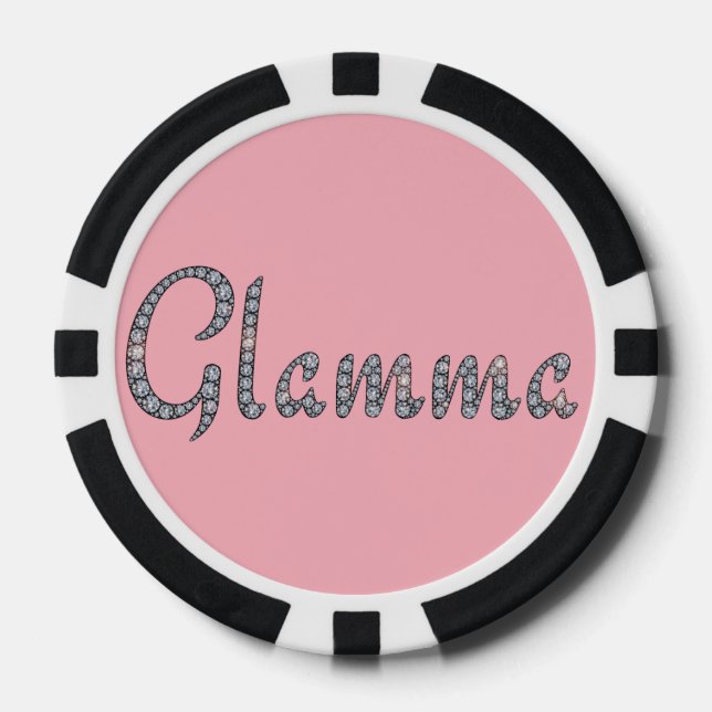 Glamma Bling Poker Chip (Vorderseite)