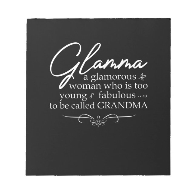 Glamma Glamour Notizblock (Vorderseite)