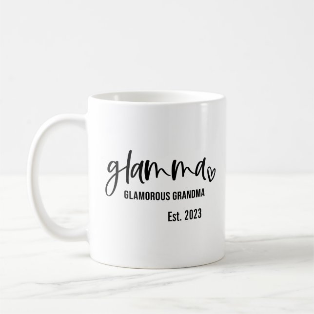 Glamma Glamourous Oma wurde 2023 gegründet Kaffeetasse (Links)