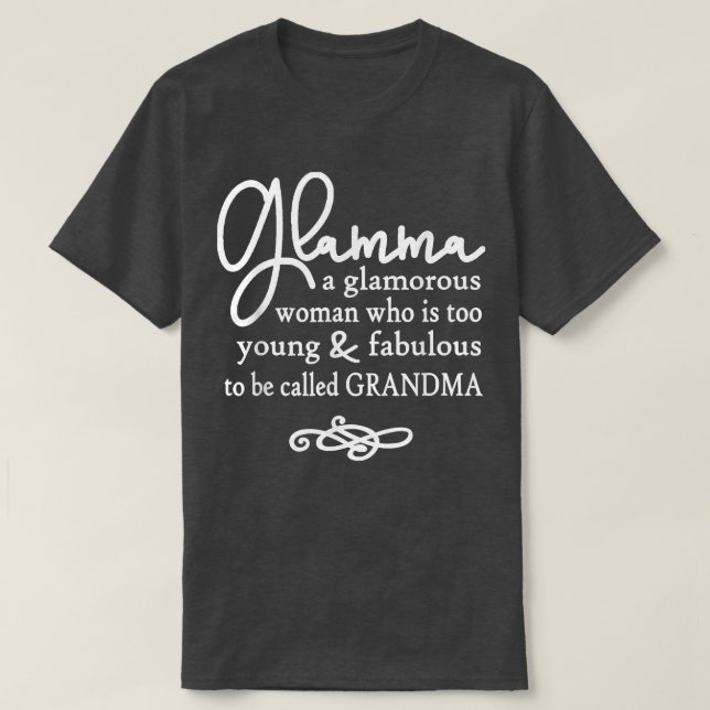 Glamma großartiges Geschenk für Grandmas, Nanas, M T-Shirt (Design vorne)