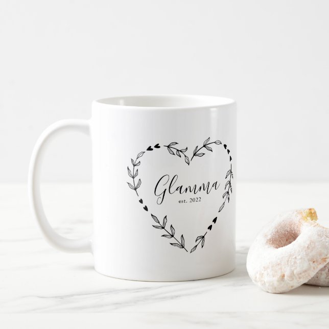 Glamma Jahr Osten. Kaffeetasse (Mit Donut)