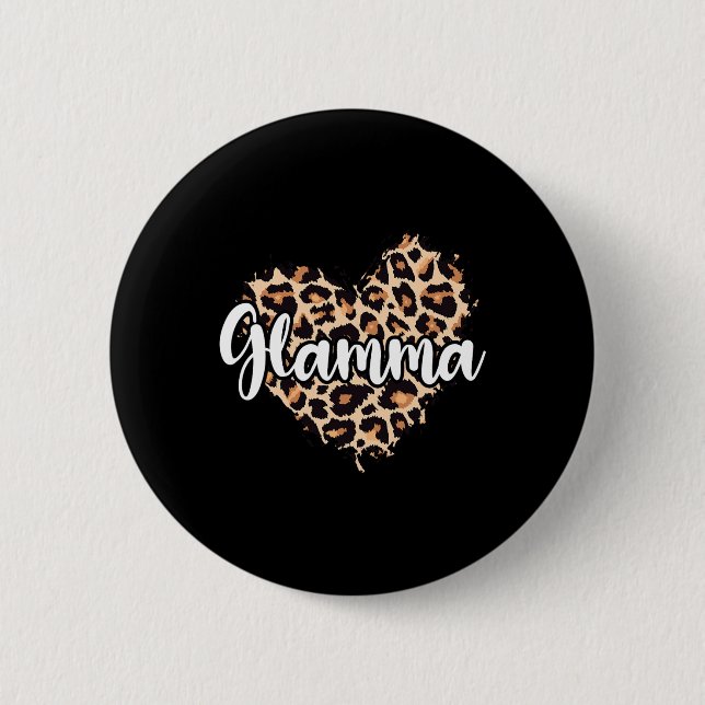 Glamma Leopard Button (Vorderseite)