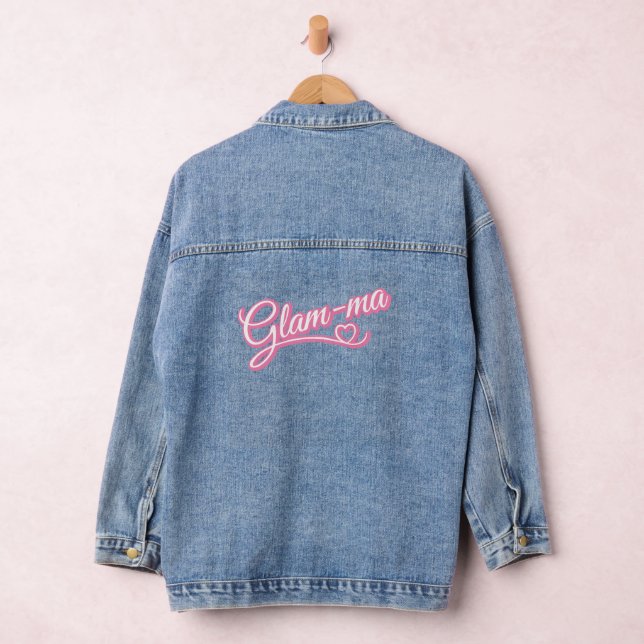 Glamma pink/weiß Denim Jacket Jeansjacke (Hangar)