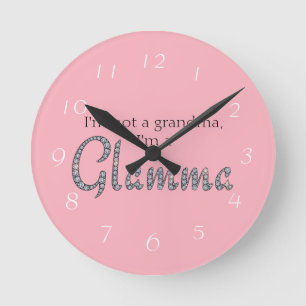 Glamma Runde Wanduhr