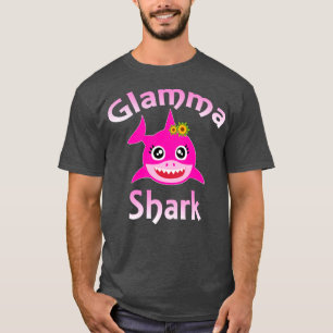 Glamma Shark Funny Grandma Shark T-Shirt