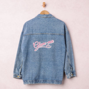 Glamma weiß/pink Denim Jacket Jeansjacke
