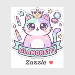 Glamoratti Katze Aufkleber