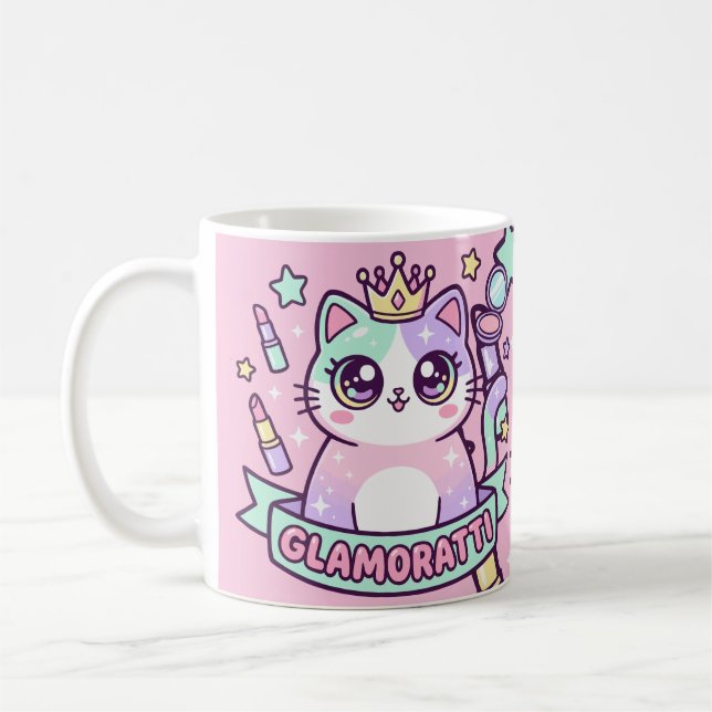 Glamoratti Katze Kaffeetasse (Links)