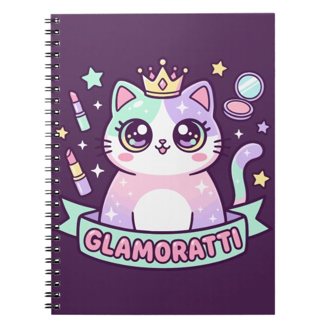 Glamoratti Katze Notizblock (Vorderseite)