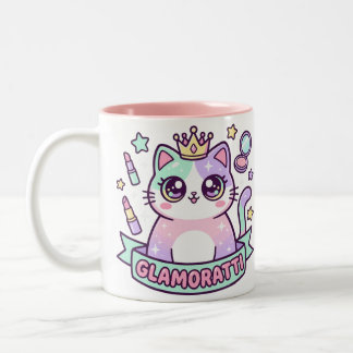 Glamoratti Katze Zweifarbige Tasse