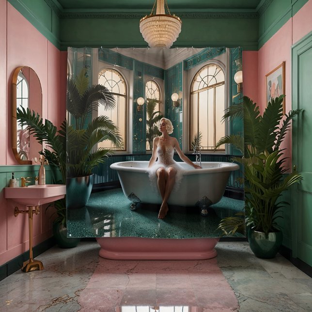 Glamorous 1920s vibes duschvorhang (Von Creator hochgeladen)