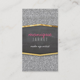 GLAMOROUS-Glitzer mit Goldkalkplatten Visitenkarte