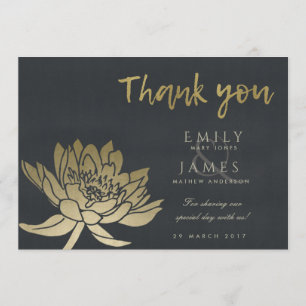 GLAMOROUS PALE GOLD BLACK LOTUS FLORAL DANKE