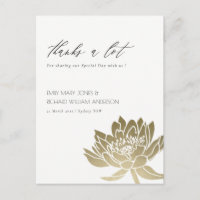 GLAMOROUS PALE GOLD WHITE LOTUS FLORAL DANKE
