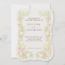Glamorous Regency Garden Wedding Invitations Einladung