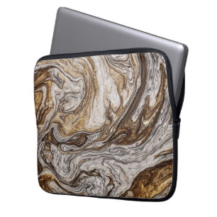 Glamour 001 Flüssigbraun-Töne Laptopschutzhülle