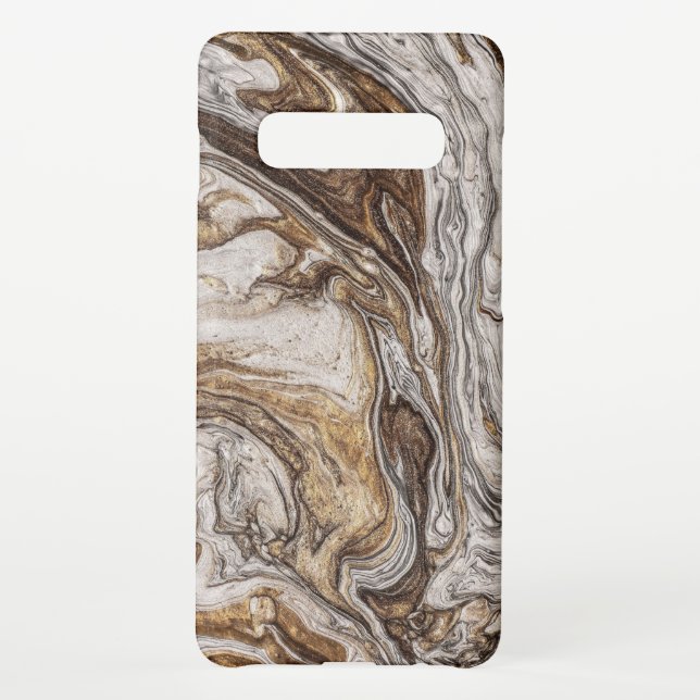 Glamour 001 flüssige Brauntöne Samsung Galaxy Hülle (Rückseite)