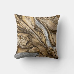 Glamour 002 flüssige Brauntöne Kissen