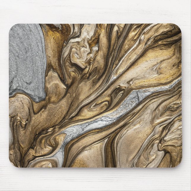 Glamour 002 flüssige Brauntöne Mousepad (Vorne)