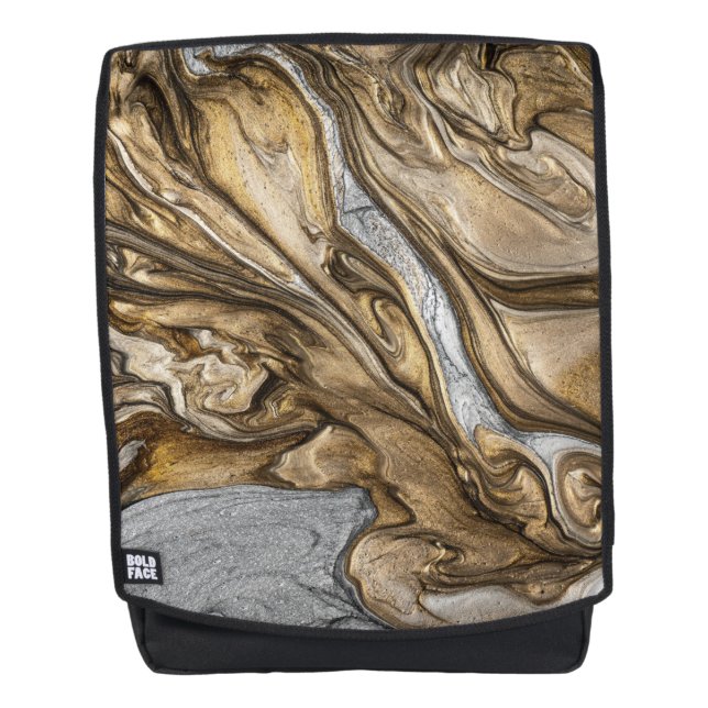 Glamour 002 flüssige Brauntöne Rucksack (Vorderseite)