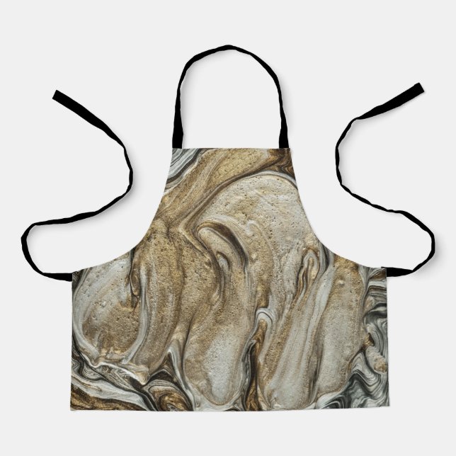 Glamour 003 flüssige Brauntöne Schürze (Vorderseite)