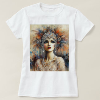 Glamour 1920er Flapper Girl Portrait No.100 T-Shirt