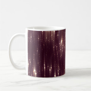 Glamour abstrakte rosa Lichter mit Glitzer Kaffeetasse