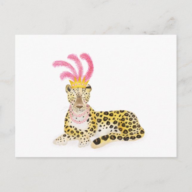 Glamour Amur leopard Postkarte (Vorderseite)