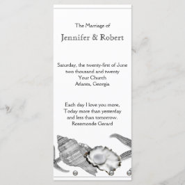 Glamour Beach in Silver Wedding Programm